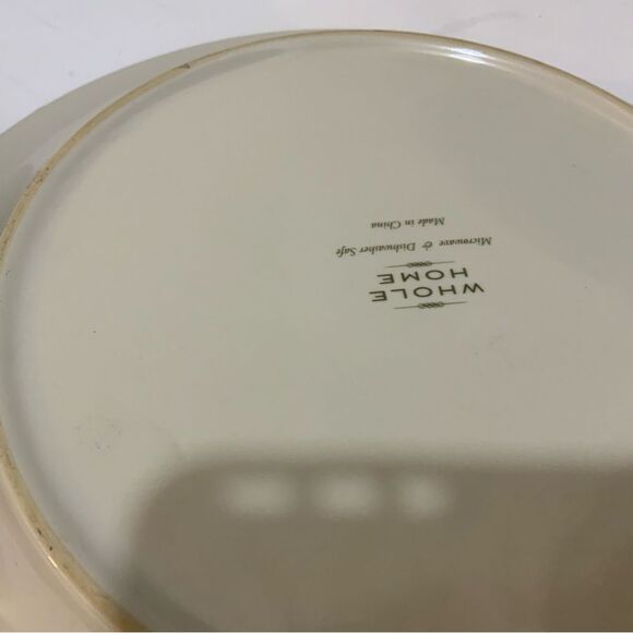 Global Floral Blue By Whole Home dinner Plates 10 1/4” 3 piece G7 - Picture 8 of 9